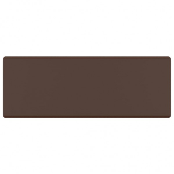 Lavatório luxuoso quadrado 41x41 cm cerâmica castanho mate M 3