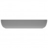 Lavabo de lujo de cerámica rectangular gris claro mate 71x38 cm 4