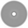 Lavabo de lujo redondo cerámica gris claro mate 32.5x14 cm 3