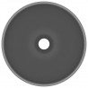 Lavabo de lujo redondo cerámica gris oscuro mate 32.5x14 cm 3