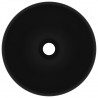 Lavabo de lujo redondo cerámica negro mate 32.5x14 cm 3