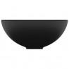 Lavabo de lujo redondo cerámica negro mate 32.5x14 cm 4
