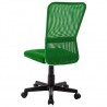 Silla de oficina de tela de malla verde 44x52x100 cm 3