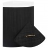 Cesto de canto para roupa suja 60 L bambu preto 3