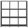 Unidade de prateleiras 9 cubos 103x30x107.5 cm tecido cinzento 3