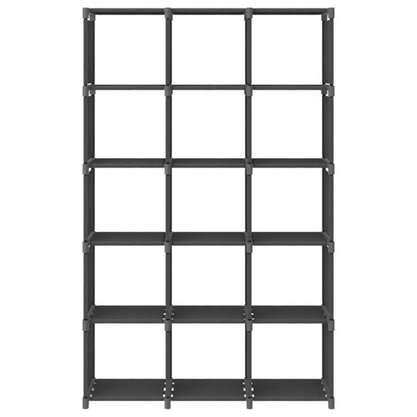 Unidade de prateleiras 15 cubos 103x30x175.5 cm tecido cinzento M 3