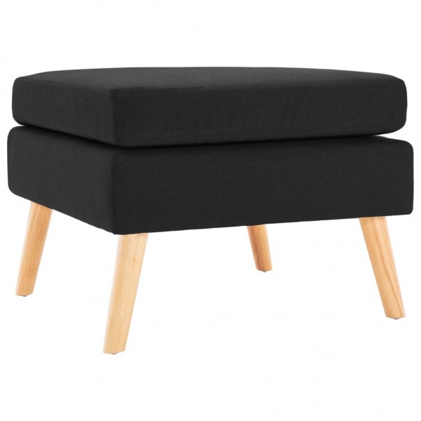 Reposapiés de tela negro D