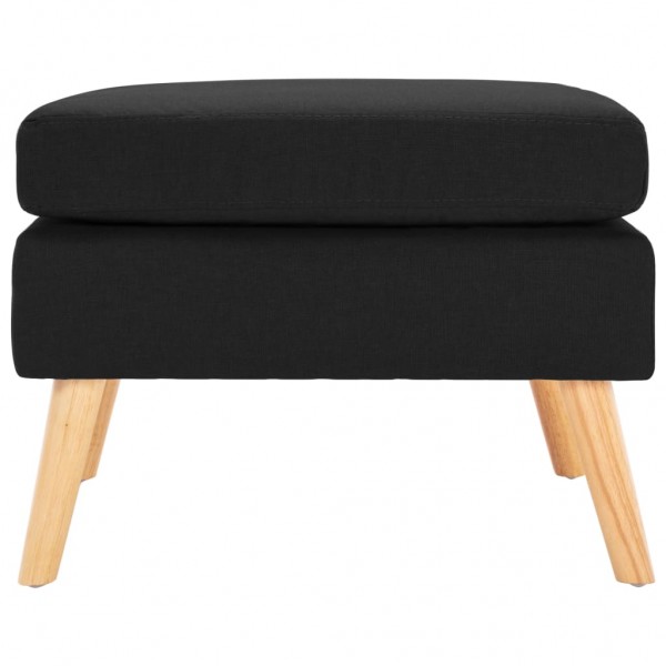 Reposapiés de tela negro M 2