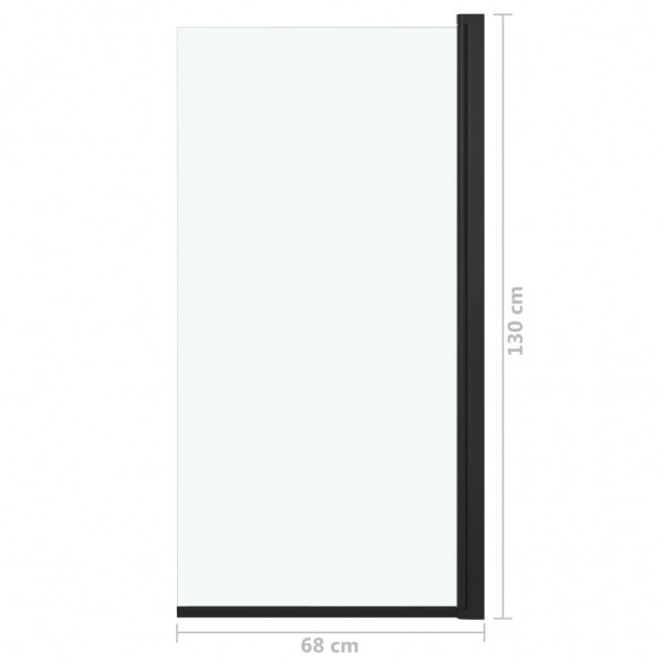 Divisória de chuveiro ESG 68x130 cm preto M 5