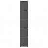 Estantería de 15 cubos con cajas tela gris 103x30x175.5 cm 4