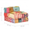 Puf modular de tela patchwork 5