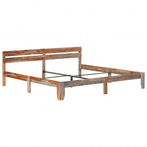 Estructura de cama de madera maciza de sheesham 200x200 cm H