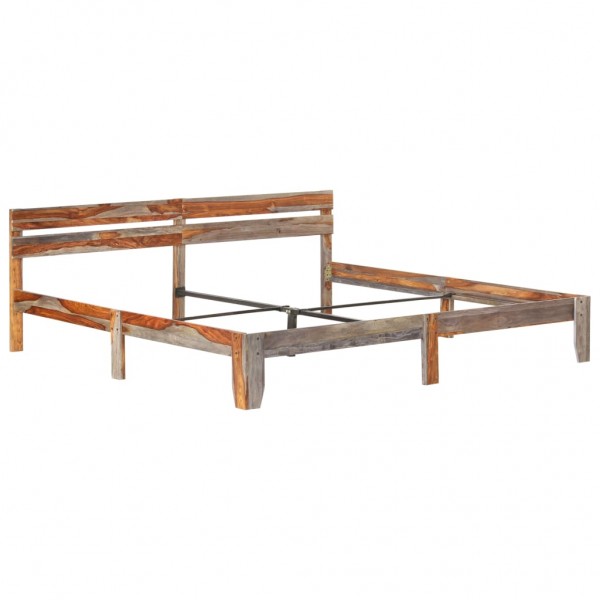 Estructura de cama de madera maciza de sheesham 200x200 cm M 2