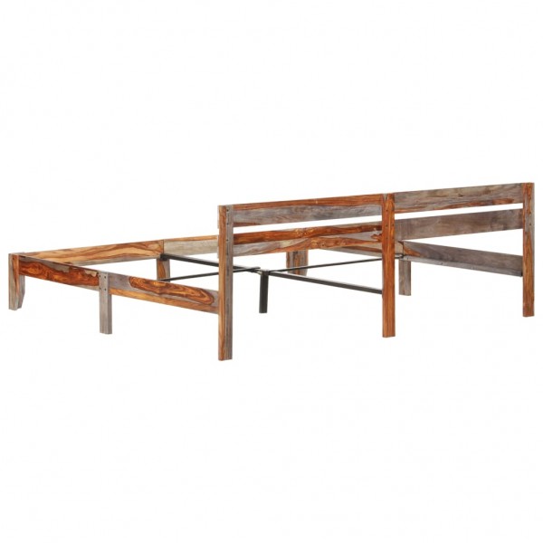 Estructura de cama de madera maciza de sheesham 200x200 cm M 4