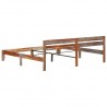 Estructura de cama de madera maciza de sheesham 200x200 cm 4