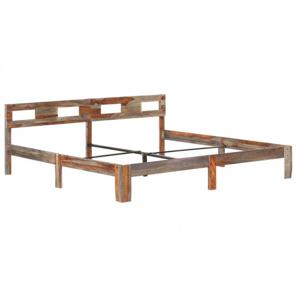 Estructura de cama de madera maciza de sheesham 200x200 cm M 2