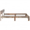 Estructura de cama de madera maciza de sheesham 200x200 cm 4