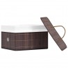 Caixas de arrumação 4 pcs bambu castanho 3
