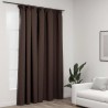 Cortinas opacas asp. linho ganchos 290x245cm cinza-acastanhado 1