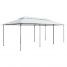 Gazebo com cortinas 600x298x270 cm 180g/m² branco 5
