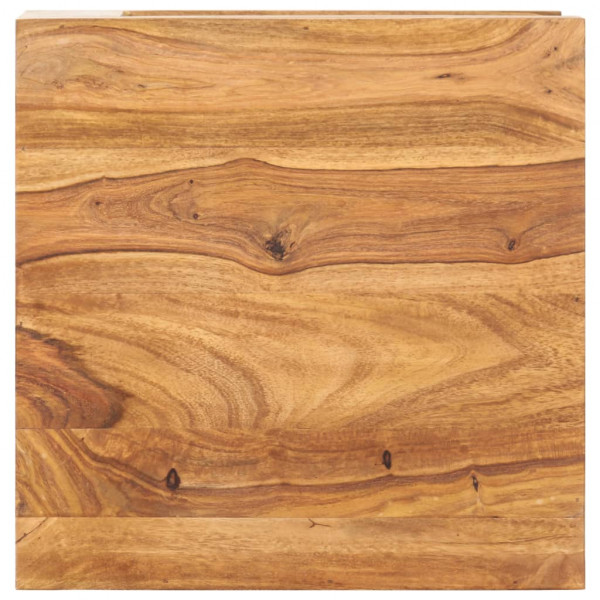 Mesa de centro de madera maciza de acacia 45x45x40 cm M 3