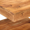Mesa de centro de madera maciza de acacia 45x45x40 cm 4