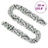 Guirnalda de Navidad con nieve flocada verde 10 m PVC 5