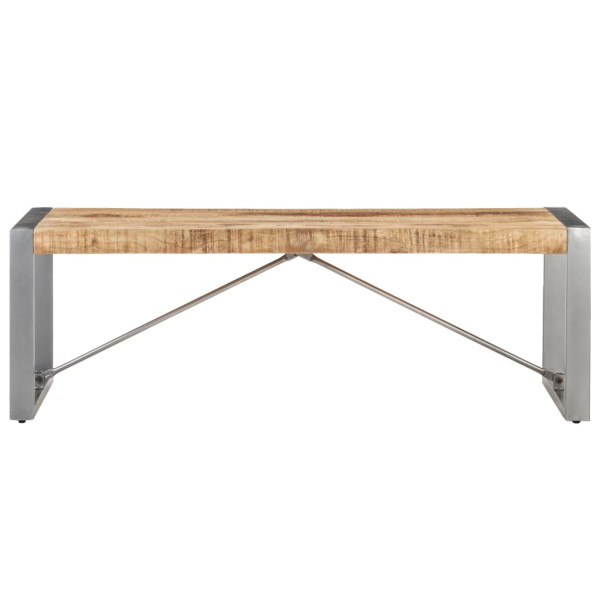 Mesa de centro madera de mango rugosa 120x60x40 cm M 2