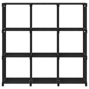 Unidade de prateleiras 9 cubos 103x30x107.5 cm tecido preto H