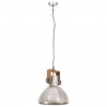 Candeeiro suspenso industrial redondo 25 W 30 cm E27 prateado 5