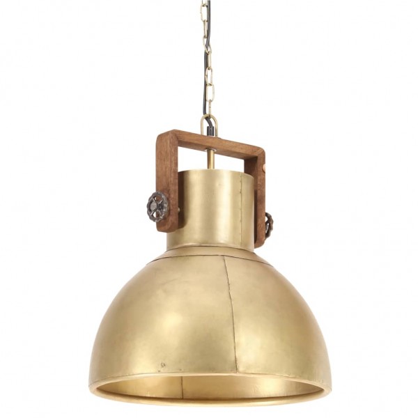 Candeeiro suspenso industrial redondo 25 W 40 cm E27 bronze M 3