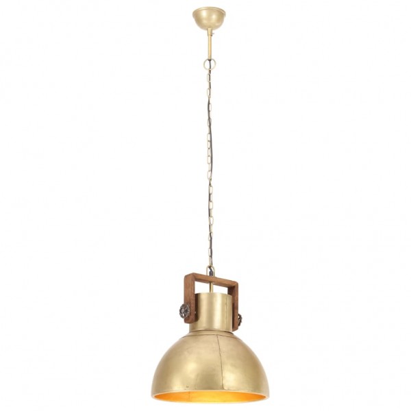 Candeeiro suspenso industrial redondo 25 W 40 cm E27 bronze M 4