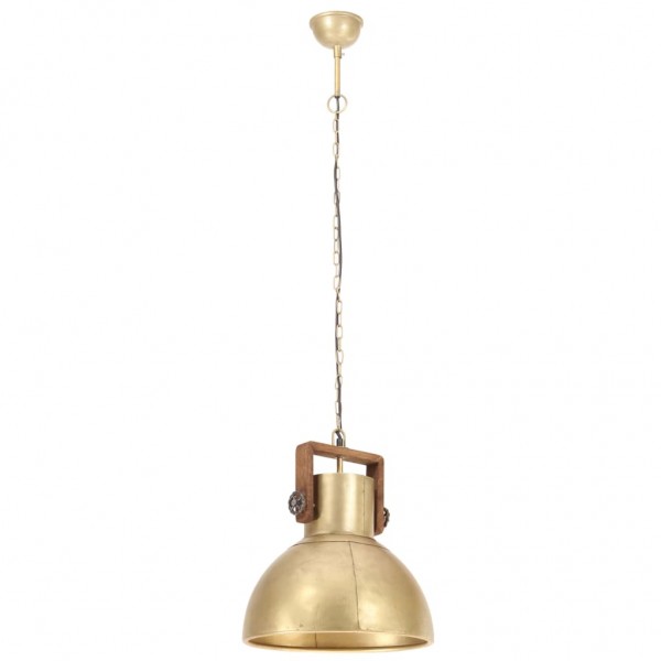 Candeeiro suspenso industrial redondo 25 W 40 cm E27 bronze M 5