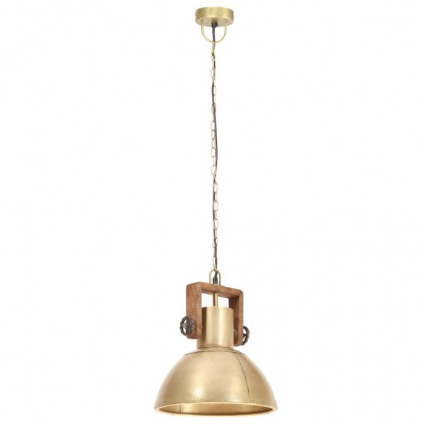 Candeeiro suspenso industrial redondo 25 W 30 cm E27 bronze M 5