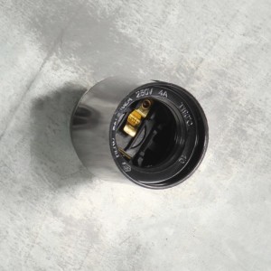 Lâmpada de pingente vintage 25 W chapeado redondo 41 cm E27 H