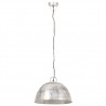Lámpara colgante vintage 25 W plateada redonda 41 cm E27 5