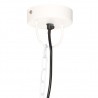Candeeiro suspenso vintage indust. redondo 25 W 41 cm E27 branco 5