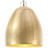 Candeeiro suspenso industrial redondo 25 W 42 cm E27 bronze 1