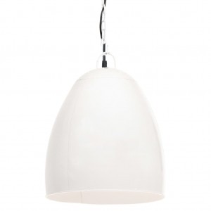 Candeeiro teto industrial redondo 25 W 42 cm E27 branco H