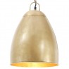 Candeeiro suspenso industrial redondo 25 W 32 cm E27 bronze 1