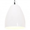 Candeeiro teto industrial redondo 25 W 32 cm E27 branco 1