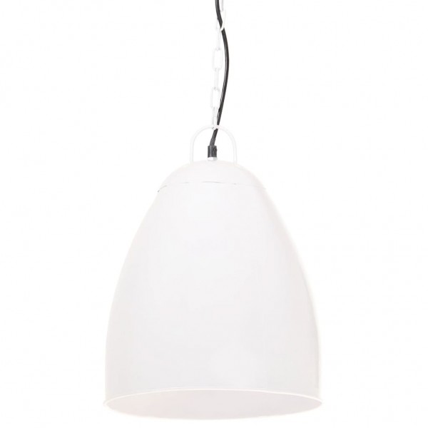 Candeeiro teto industrial redondo 25 W 32 cm E27 branco M 2