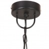 Candeeiro suspenso redondo 25 W 48 cm E27 preto 5