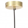 Candeeiro suspenso redondo 25 W 28.5 cm E27 bronze 5