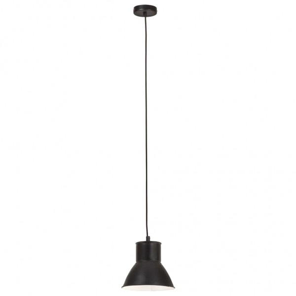 Candeeiro suspenso redondo 25 W 17 cm E27 preto M 3