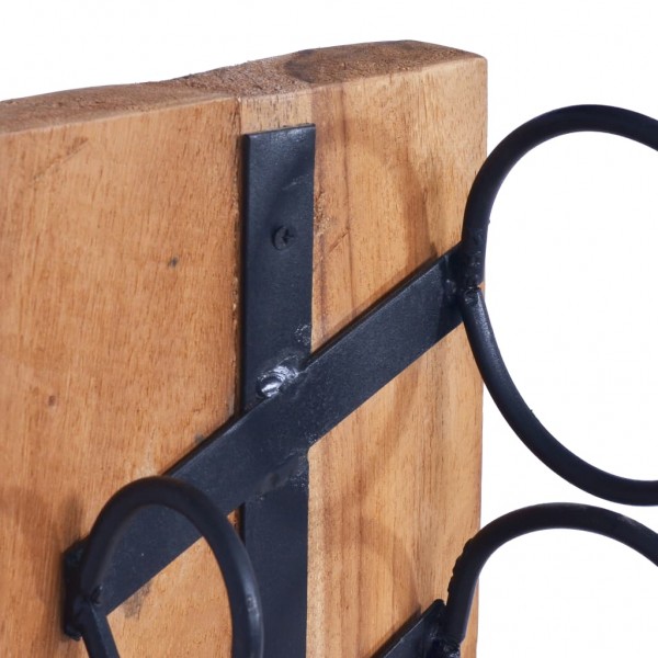 Garrafeira p/ 6 garrafas 35x35x100 cm madeira de teca maciça M 5