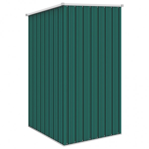Abrigo de jardim 87x98x159 cm aço galvanizado verde M 5
