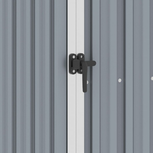 Abrigo de jardim 87x98x159 cm aço galvanizado cinzento M 2