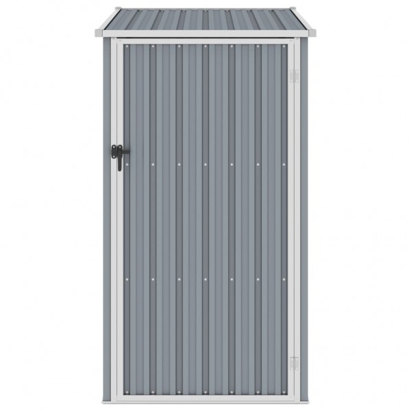 Abrigo de jardim 87x98x159 cm aço galvanizado cinzento M 3