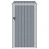 Cobertizo de jardín gris acero galvanizado 87x98x159 cm 3